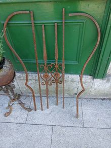 wrought iron poles rails