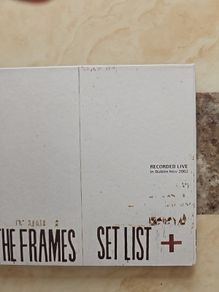 The Frames CD - Set List