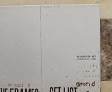 The Frames CD - Set List