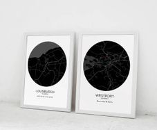 Custom Irish Digital Maps - Achill,  Westport, Dublin, Galway, Cork