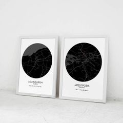 Custom Irish Digital Maps - Achill,  Westport, Dublin, Galway, Cork