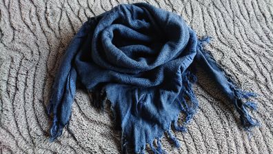 Pieces Navy Scarf