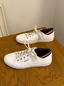 Tommy Hilfiger White Leather Trainers