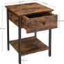 _Bedside Table with Drawer and Shelf Image 3