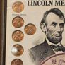 USA United States Lincoln Wheat Penny Cents and Memorial Pennys Framed Beautifly Presented Image 2