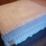 Handmade Crochet Lace Cotton Bed Cover Throw Image 7