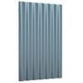 Roof Panels 12 pcs Galvanised Steel Grey 60x36 cm Image 3