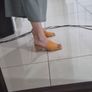 Vivaia bnew in box jade square toe block heels in Jade ginger yellow Image 5