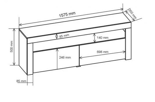 LED Light TV Stand Living Room Furniture