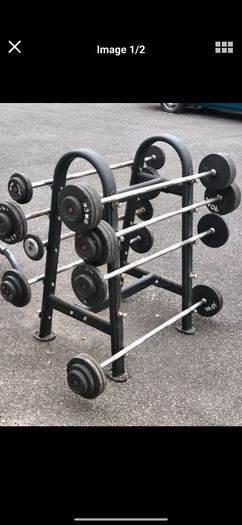 fixed weight barbell set