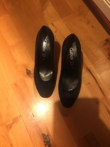 gabor ladies heels size 3 UK brand new 36EU microvelour river blue