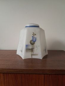Art Deco Frosted Ceiling Pendant Glass Shade