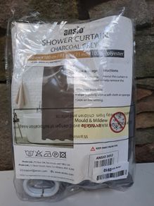 Charcoal Shower curtain