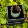 1 Natural turquoise patinated adjustable copper rings available in small medium and large sizes Image 3