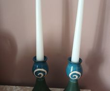 Jack O Patsy candlesticks