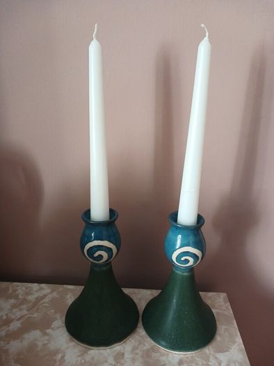 Jack O Patsy candlesticks