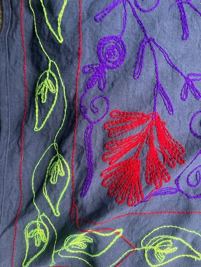 Hand embroidered Suzani Bedspreads / Throws (various colours)
