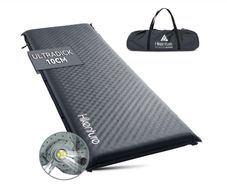 HIKENTURE Self-Inflating Sleeping Mat, 10 cm Thick Foam Camping Mattress, Self-Inflating Air Mattress, Comfortable Sleeping Mat for Outdoor, Tent, Hiking A1