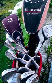 Set of golf clubs