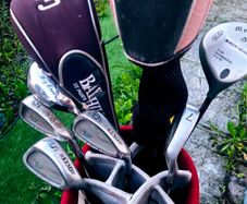 Set of golf clubs