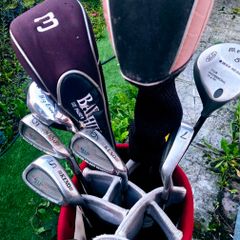 Set of golf clubs