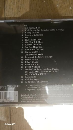 Gram Parsons. GP / Grievous Angel. Two albums on one cd.