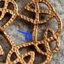 9ct celtic  circle gold stud earrings Image 7