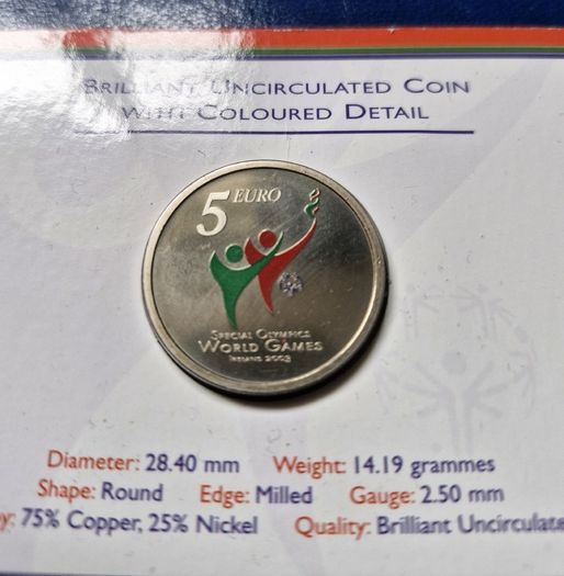 Ireland 2003 Special Olympics Sealed Uncirculated Coin