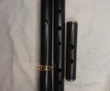 Blackwood wooden flute by Tommy Martin