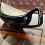 Vintage Slender 1950s Avant Garde Gravy Boat Black White Image 2