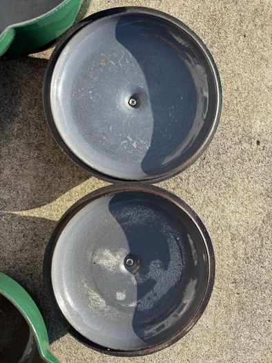 Vintage cast iron Le Creucet style saucepan set X4