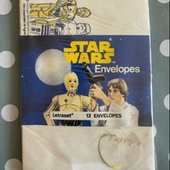 Vintage original Star Wars printed envelopes (11) with Star Wars paper sleeve NEW