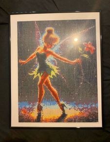 Gem art,hand crafted,Tinkerbell