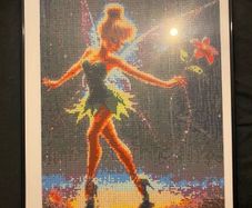 Gem art,hand crafted,Tinkerbell