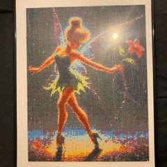 Gem art,hand crafted,Tinkerbell