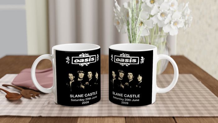 Oasis Slane Castle Ireland 2009 11oz Ceramic Mug