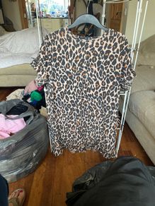 mini dress Leopard print sz 18