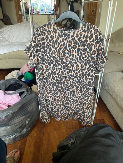 mini dress Leopard print sz 18
