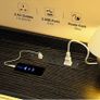 Chest of Drawers for Bedroom with LED and Charging Station, Black Image 6