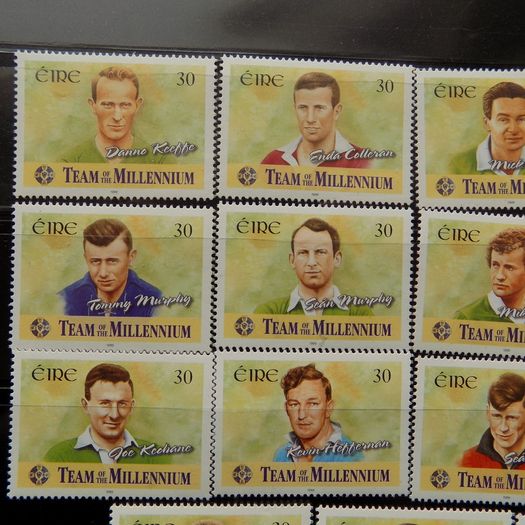 Ireland 1999 GAA Millenium Football Team Stamp Set.MNH.