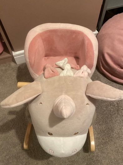 Wooden Baby Rocker Unicorn