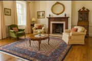 Beautiful Persian Moud Square Rug and Matching Runner Rug Carpet