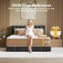 Double Mattresses 4FT6 Memory Foam Mattress, 7-Zone Pocket Sprung Double Bed Mattress with Soft Knitted Fabric, Medium Firm, Motion Isolation, Hybrid Mattress in a Box Image 4