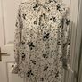 Zara Basic Star Floral Print Smocked Blouse - Size S Image 2
