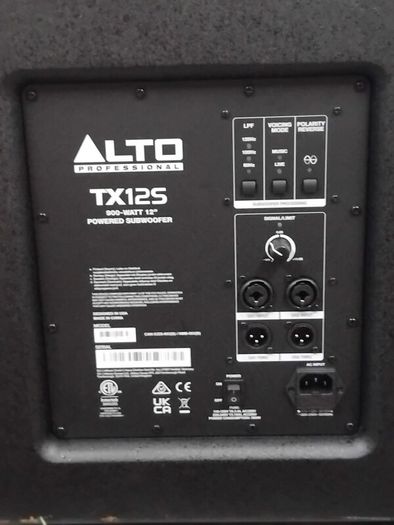Alto Tx 12s Subwoofer+cover
