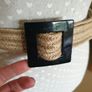 Ladies raffia belt 1m long Image 2