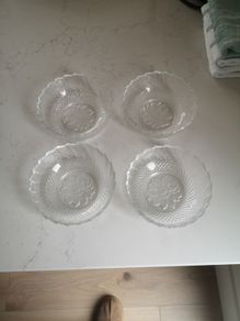 vintage Indonesian glass bowls