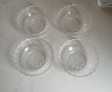 vintage Indonesian glass bowls