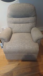 Electric reclining armchair