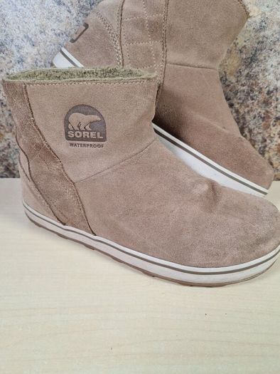 Womens Sorel Glacy Short Waterproof Ankle Boots Winter Size Uk 7 Eu 40 (AT1)